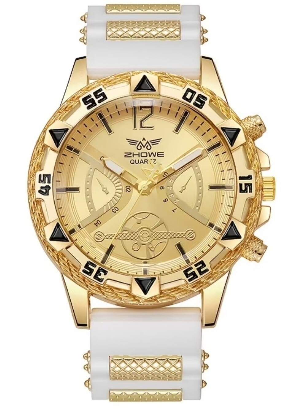 Men High Quality Elegant Quartz Big Faced Stylish Watch